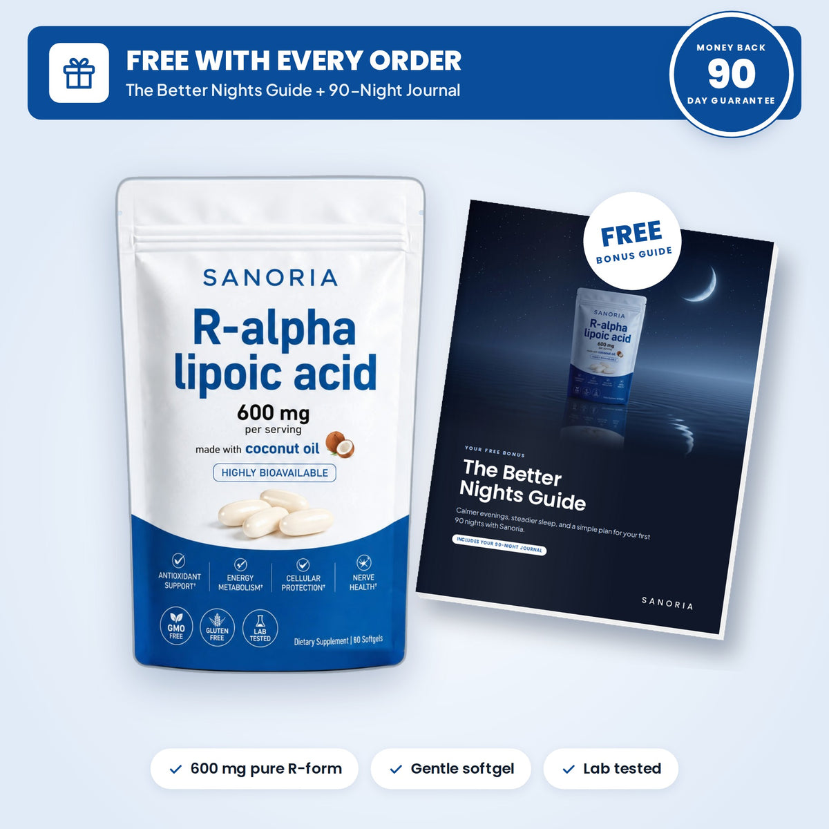 Sanoria R-Alpha Lipoic Acid 600mg